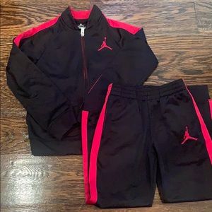 Kid Air Jordan Black & Red Jumpsuit